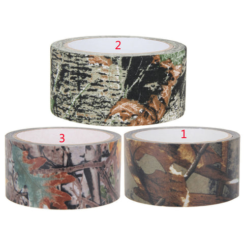 10m Waterproof Camo Duct Tape Gun Hunting Camping Camouflage Stealth Tape Wrap Prevent From Scratches Slippage On Rocks Outdoor