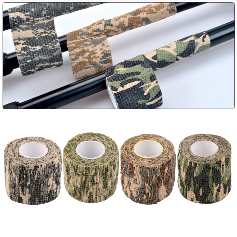 2016 New Hot 1 Roll Men Army Adhesive Camouflage Tape for Outdoor Hunting Stealth Wrap free shipping