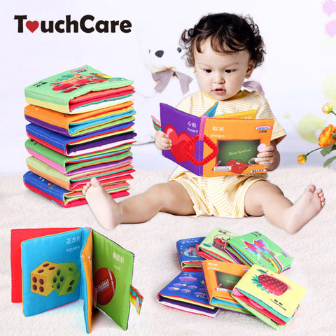 Baby Toy Teether Infant Sun Cloth Book Baby Toys 0-12 Months Early Learning Education Animals Kids Book Soft Baby Rattles
