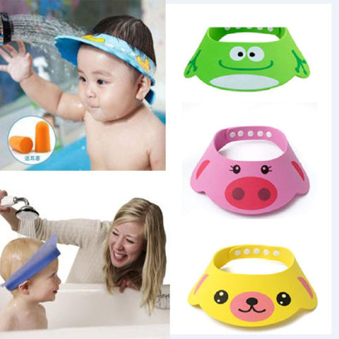 Adjustable Baby Hat Toddler Kids Shampoo Bathing Shower Cap Wash Hair Shield Direct Visor Caps For Children Baby Care 3 Colors