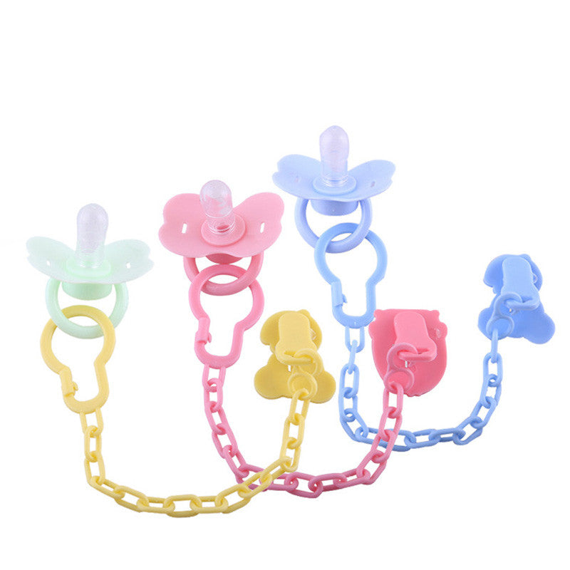 Mambobaby Baby Pacifier Clips Chain Silicone Teething Newborn Toy Soother Pacifer Holder Dummy Nipple Safe Baby Teether Clip