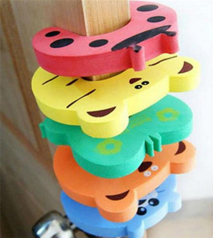 5 PCs Child kids Baby Animal Cartoon Jammers Stop Door stopper holder lock Safety Guard Finger Protect wholesale