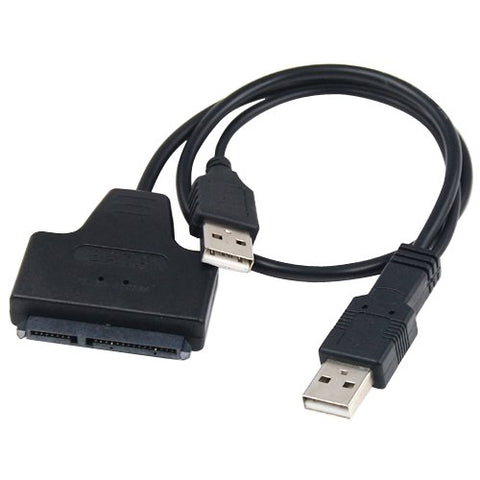 2016 New USB 2.0 to SATA Serial ATA 15+7 22P Adapter Cable For 2.5" HDD Laptop Hard Drive