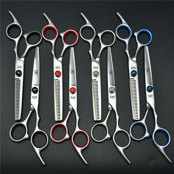 6.0 inch 17.5cm KASHO Professional Human Hair Scissors Hairdressing Cutting Shears Thinning Scissors Hair Styling Tools H1001