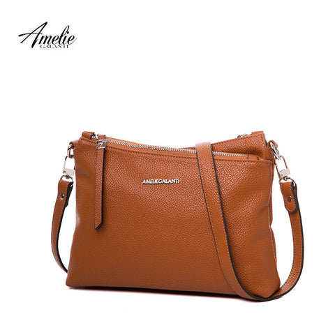 AMELIE GALANTI casual messenger bags for women new flap crossbody bag european and american style soft zipper solid none 2017
