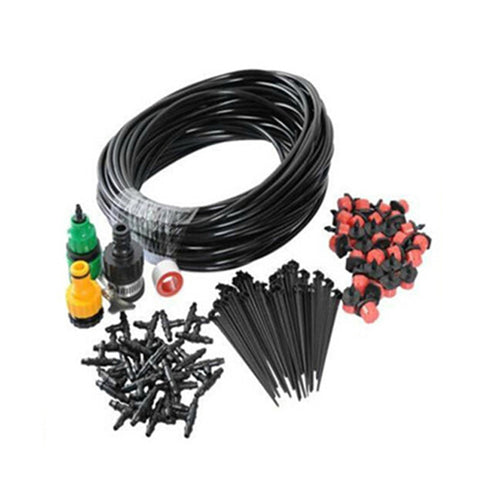 10M DIY Micro Drip Irrigation System Plant Automatic Self Watering Garden Hose Kits with Connector