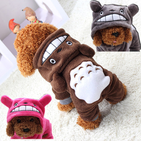 Soft Warm Dog Clothes Coat Pet Costume Fleece Clothing For Dogs Puppy Cartoon Winter Hooded Jacket Autumn Apparel XS-XXL 29