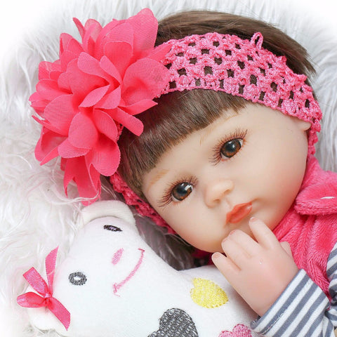 Bebe Silicone reborn realista 42cm Reborn Baby Doll kids Playmate Gift For Girls new year toys soft body boneca reborn