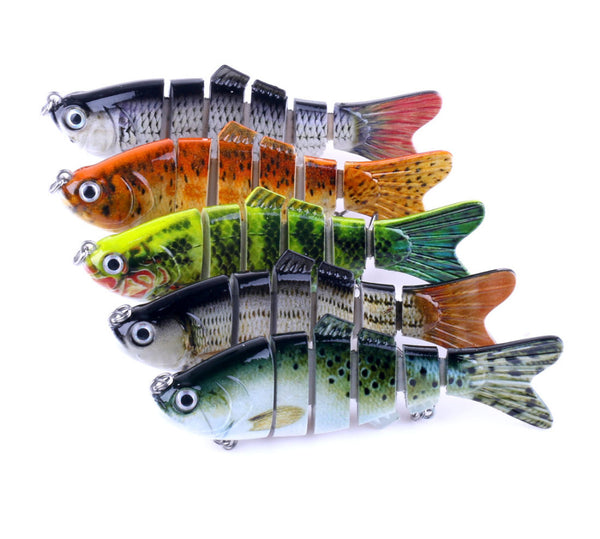 1pcs New Jointed Crankbait 6 Sections Swimbait Isca Artificial Fishing Lure 10cm 18g Culter Pike Fishing Tackle