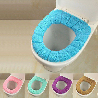 Hot Soft Toilet Seat Cover Cute Lid Top Warmer Washable Bathroom Product