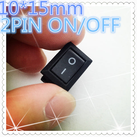 10pcs G130 10*15mm SPST 2PIN ON/OFF Boat Rocker Switch 3A/250V Car Dash Dashboard Truck RV ATV Home Sell At A Loss USA Belarus