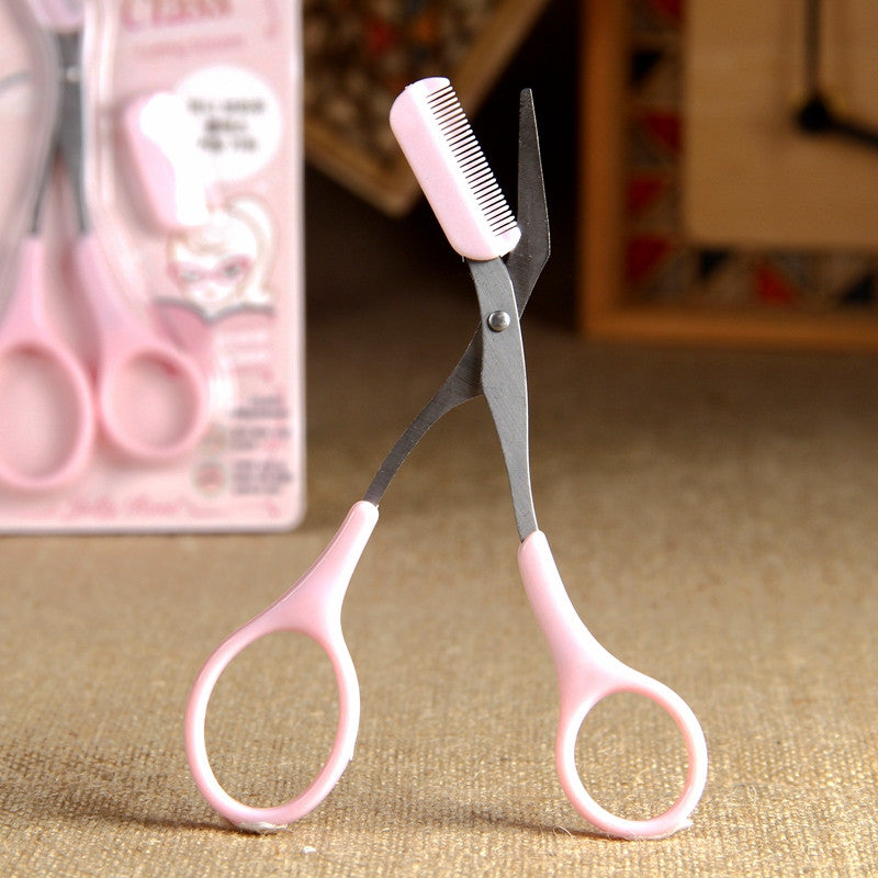 Eyebrow Trimmer Scissors With Comb Remover Makeup Tools Hair Removal Grooming Shaping Shaver Trimmer Eyelash Hair Clips