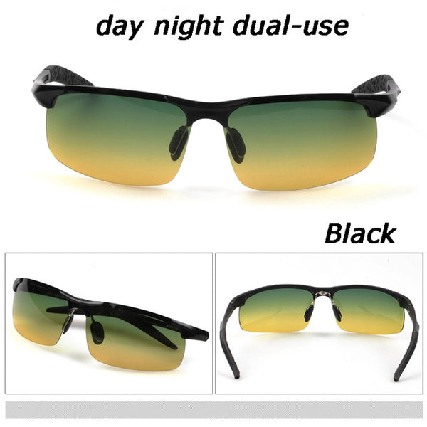 Hot Sale men's aluminum-magnesium car drivers night vision goggles anti-glare polarizer sunglasses Polarized Driving Glasses