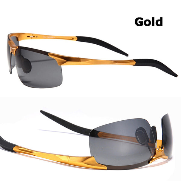 Hot Sale men's aluminum-magnesium car drivers night vision goggles anti-glare polarizer sunglasses Polarized Driving Glasses