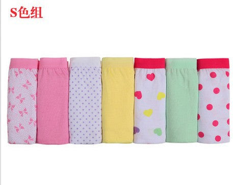 7PCS Ladies Panties 100% Cotton Underwear Women Girls Briefs Weekly Intimates Lingerie Women Brand Panties Plus size for Women