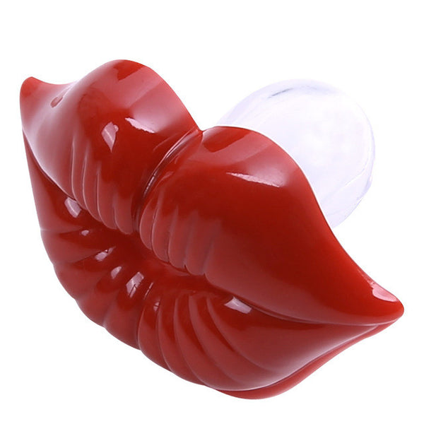 1PC Baby Red Lips Kisses Pacifiers Silicone Silicone Funny Nipple Joke Prank  Toddler Teeth Soothers Pacifiers