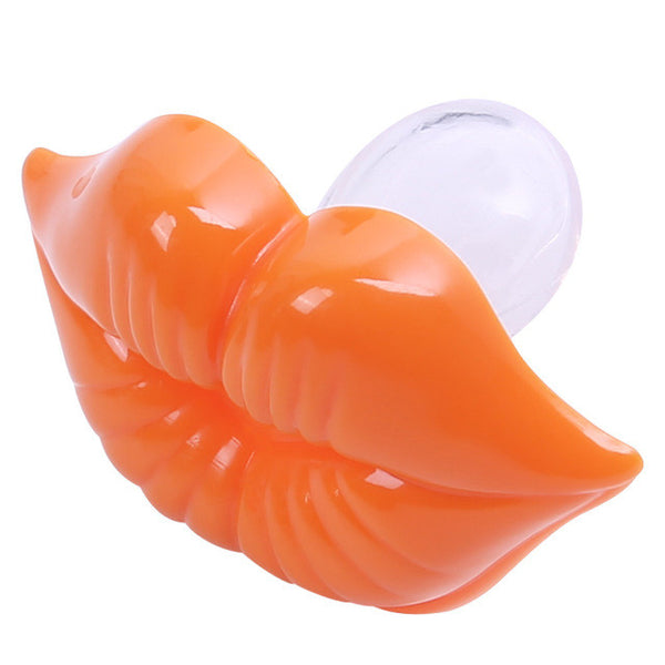 1PC Baby Red Lips Kisses Pacifiers Silicone Silicone Funny Nipple Joke Prank  Toddler Teeth Soothers Pacifiers