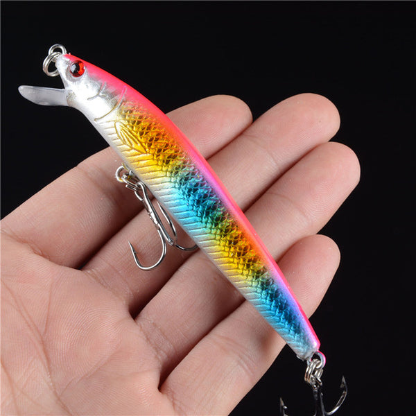 New 1pcs Hard Plastic Minnow Lure 3D Eyes Crankbait Wobbler Artificial Bait 10CM/8.5G Fishing Tackle