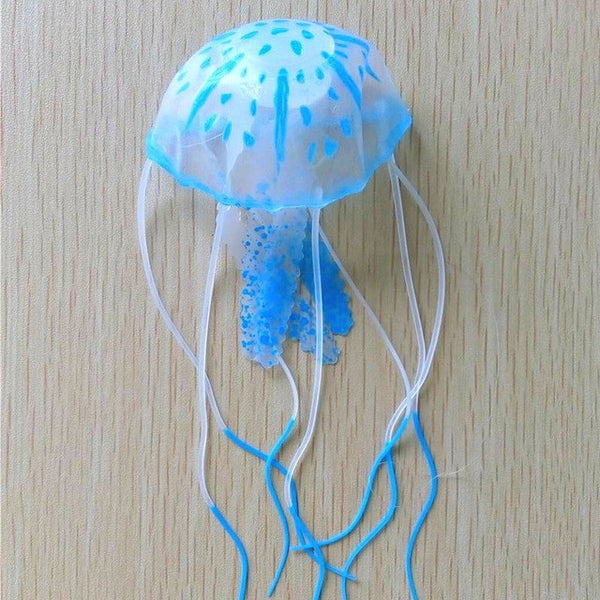 Glowing Effect Artificial Jellyfish Fish Tank Aquarium Decoration Mini Submarine Ornament Beautiful