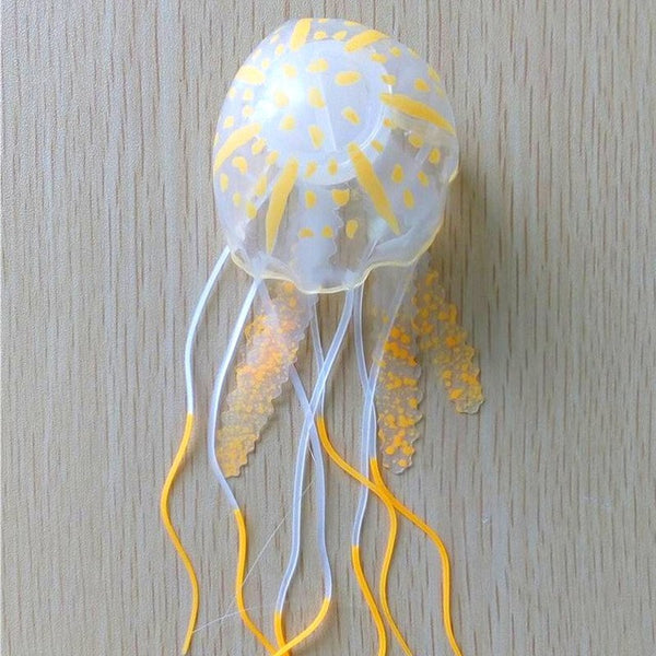 Glowing Effect Artificial Jellyfish Fish Tank Aquarium Decoration Mini Submarine Ornament Beautiful