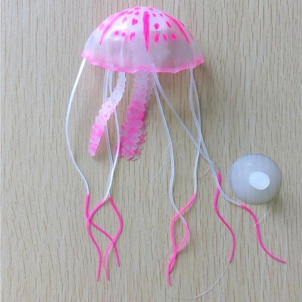 Glowing Effect Artificial Jellyfish Fish Tank Aquarium Decoration Mini Submarine Ornament Beautiful