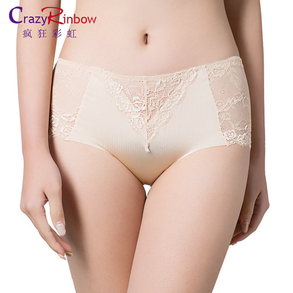 Women underwear briefs sexy women's Panties full transparent lace seamless string plus size women underwear panty