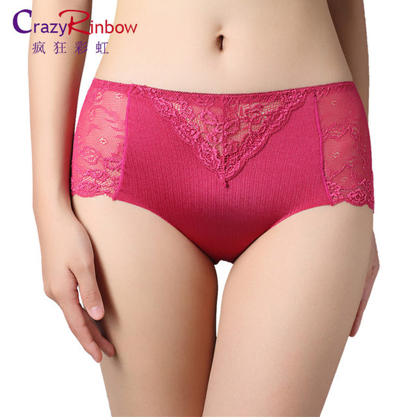 Women underwear briefs sexy women's Panties full transparent lace seamless string plus size women underwear panty