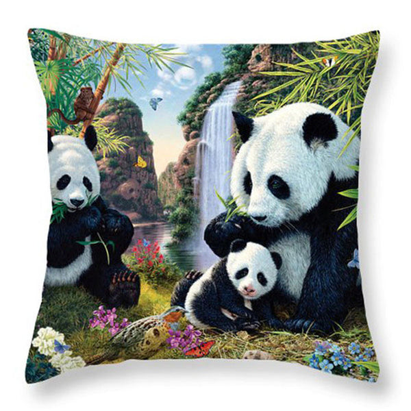 Cushion(No Filler) Mom's Love Polyester Family affection Sofa Car Seat happy family Home Decorative Throw Pillow Sofa Home Decor