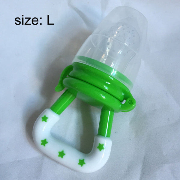 Nipple Fresh Fruit Pacifier Food Milk Nibbler mamadeira Feeder Feeding Tool Bell Safe Baby Bottles 3 Size christmas gift