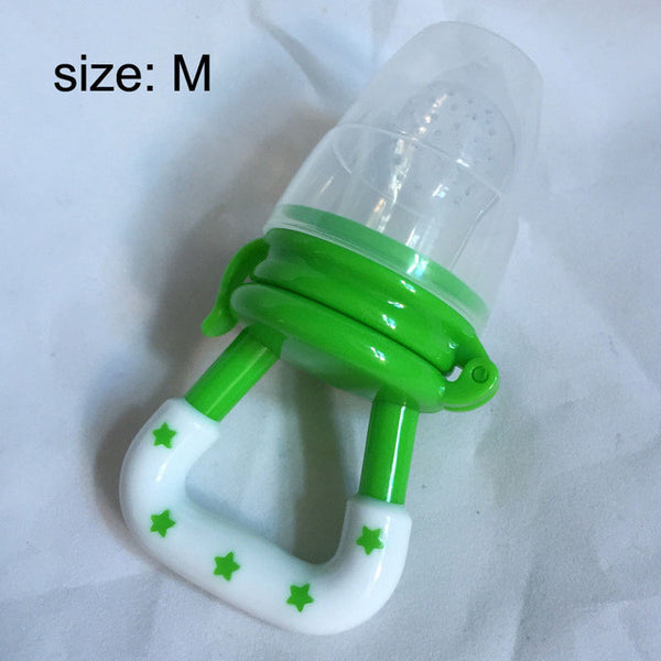 Nipple Fresh Fruit Pacifier Food Milk Nibbler mamadeira Feeder Feeding Tool Bell Safe Baby Bottles 3 Size christmas gift