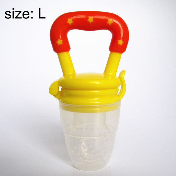 Nipple Fresh Fruit Pacifier Food Milk Nibbler mamadeira Feeder Feeding Tool Bell Safe Baby Bottles 3 Size christmas gift