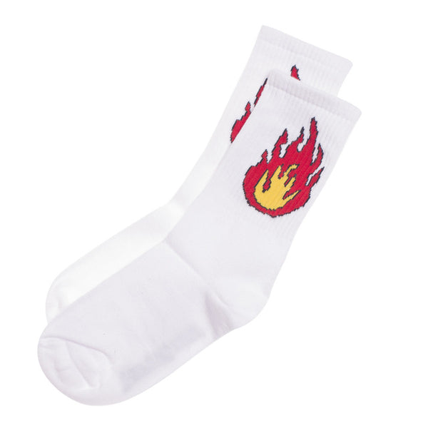 70% Cotton Patterned Design Flame Bomb Baseball Harajuku Cool Fashion Socks Hip Hop Socks for Men Women Unisex 36-44