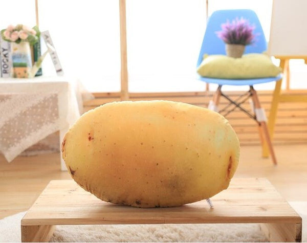 50cm Creative 3D Simulation Plush Vegetable Cushion Pillow Potato Chair Seat Sofa Meditation Floor Cushion Birthday Gift