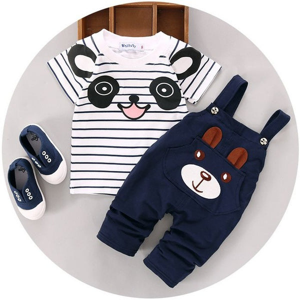 2016 New Summer Children Sets baby boy clothes for 1 2 3 4 years old boys clothing set A234