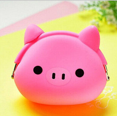 DUDINI Animals Girls Silicone Small Mini Coin Purse Change Wallet Purse Women Key Wallet Coin Bag Children Kids Gifts