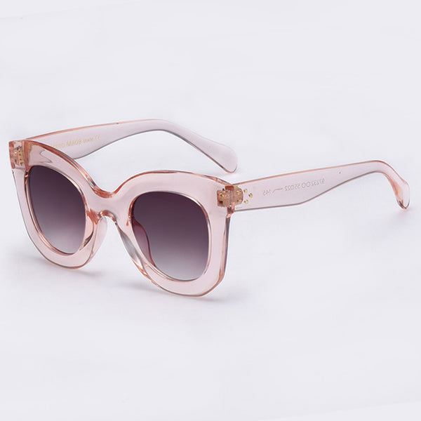 Winla 2017 Fashion Sunglasses Women Luxury Brand Designer Vintage Sun glasses Female Rivet Shades Big Frame Style Eyewear UV400