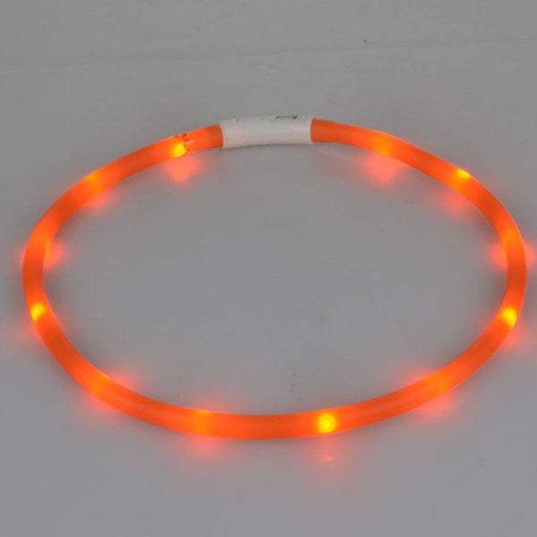 Outdoor Dog Collars USB luminous pet collar led light USB charging Cat dog collar Teddy Night Flashing Light Collar Pet supplies