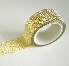 5M DIY Self-adhesive Glitter Washi Paper Tape Sticker Wedding Birthday Festival Decoration Home Decor