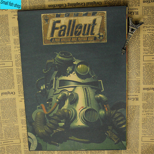 Fallout 3 4 Game Poster Home Furnishing decoration Kraft Game Poster Drawing core Wall stickers
