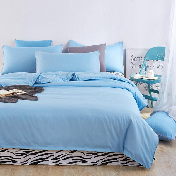 Double side use 2017 Autumn bedding set Brief style bed linens 5 size zebra-stripe bed sheet Microfiber brushed bed set bedding