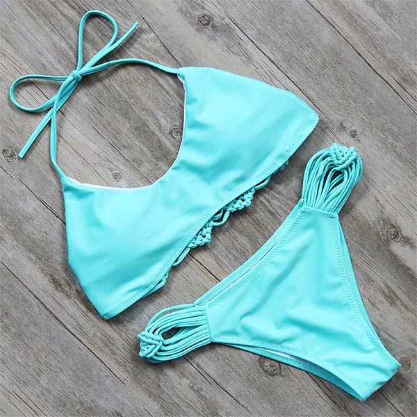 New Sexy Bikini Swimwear Women 2017 Bandage Bikinis Set Push Up Bathing Suit Biquinis Maillot De Bain Femme Beachwear Swimsuit