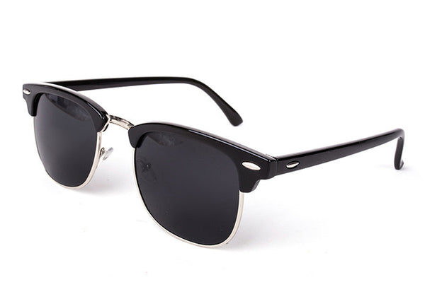 High Quality Half Metal Sunglasses Men Women Brand Designer Glasses Mirror Sun Glasses Fashion Gafas Oculos De Sol UV400 Classic