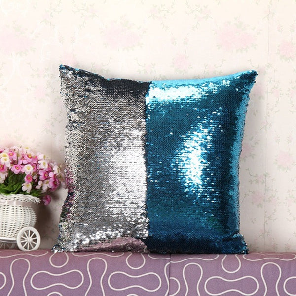 2016 Hot sale sofa sequins throw covers and pillows continental mermaid pillow cushion covers square pillow cases home decor