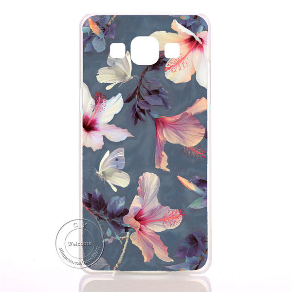 Mandala Flower Datura Floral Clear Hard Plastic Case Cover For Samsung Galaxy A3 A5 A7 A8 J1 J5 J7 2016 2017 A300 A500 A700