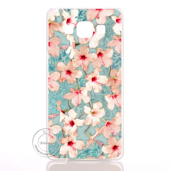 Mandala Flower Datura Floral Clear Hard Plastic Case Cover For Samsung Galaxy A3 A5 A7 A8 J1 J5 J7 2016 2017 A300 A500 A700