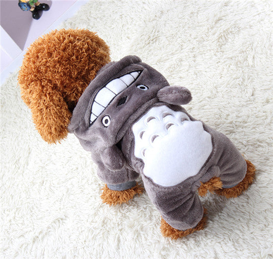 Soft Warm Dog Clothes Coat Pet Costume Fleece Clothing For Dogs Puppy Cartoon Winter Hooded Jacket Autumn Apparel XS-XXL 29