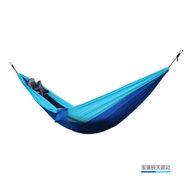 24 Color 2 People Portable Parachute Hammock Camping Survival Garden Flyknit Hunting Leisure Hamac Travel Double Person Hamak
