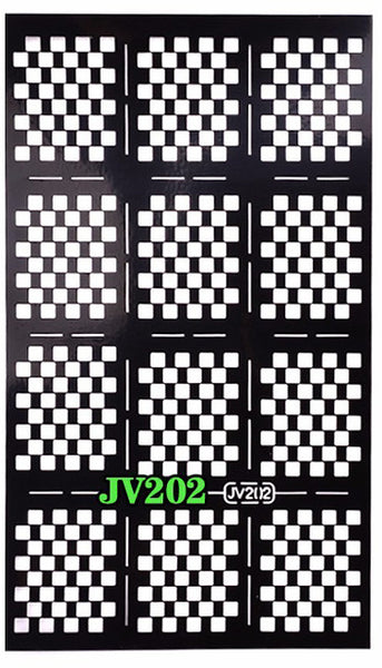 1sheet New Reusable Stamping Nail Art Hollow Black Templates Stencils Stickers Vinyls Image Guide Polish Manicure Tools