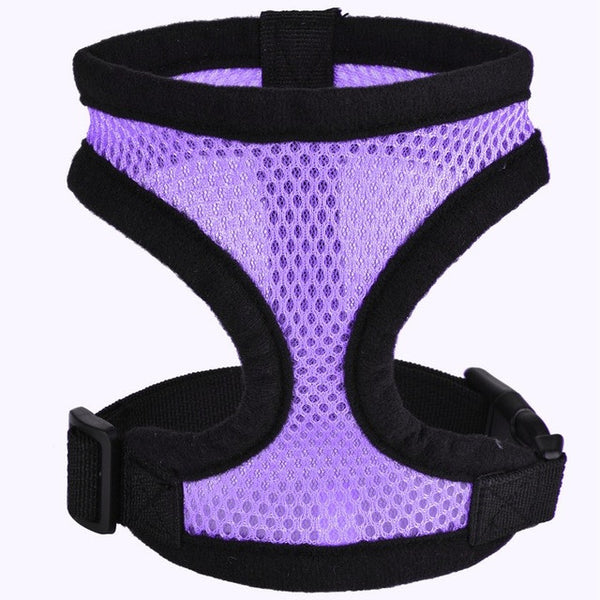 Pet Dog Puppy Mesh Cloth Harness 5 Size Adjustable Soft Pet Accessories Harnesses For Small Medium Dogs Mesh Leash Harness