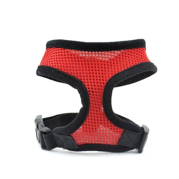 Pet Dog Puppy Mesh Cloth Harness 5 Size Adjustable Soft Pet Accessories Harnesses For Small Medium Dogs Mesh Leash Harness